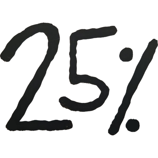 25%